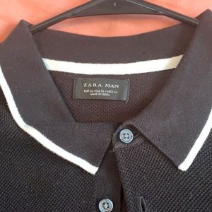 Zara men’s black polo size XL